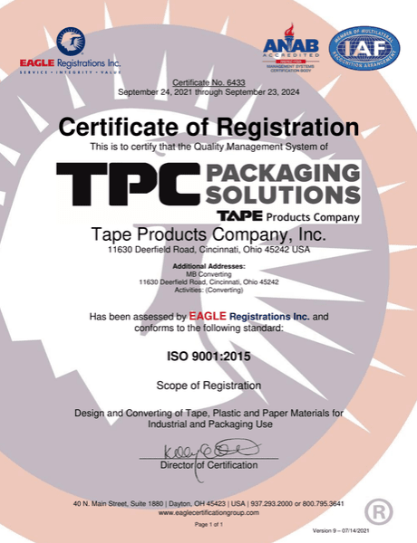 ISO 9001:2015 Certification